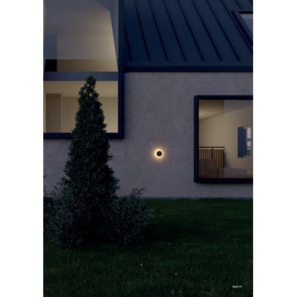 Redo 90369 - LED utomhus väggarmatur AURA LED/8W/230V 3000K IP65 antracit