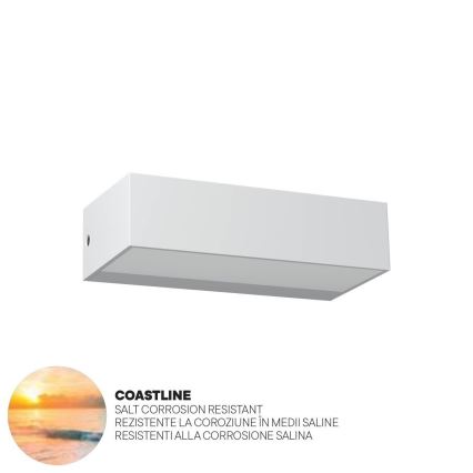 Redo 90372 - LED vägglampa för utomhusbruk LAMPRIS LED/9,5W/230V IP65 vit