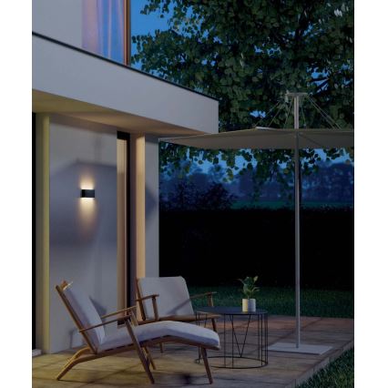 Redo 90376 - LED vägglampa för utomhusbruk KAMAL LED/4,4W/230V 3000K IP54 grå