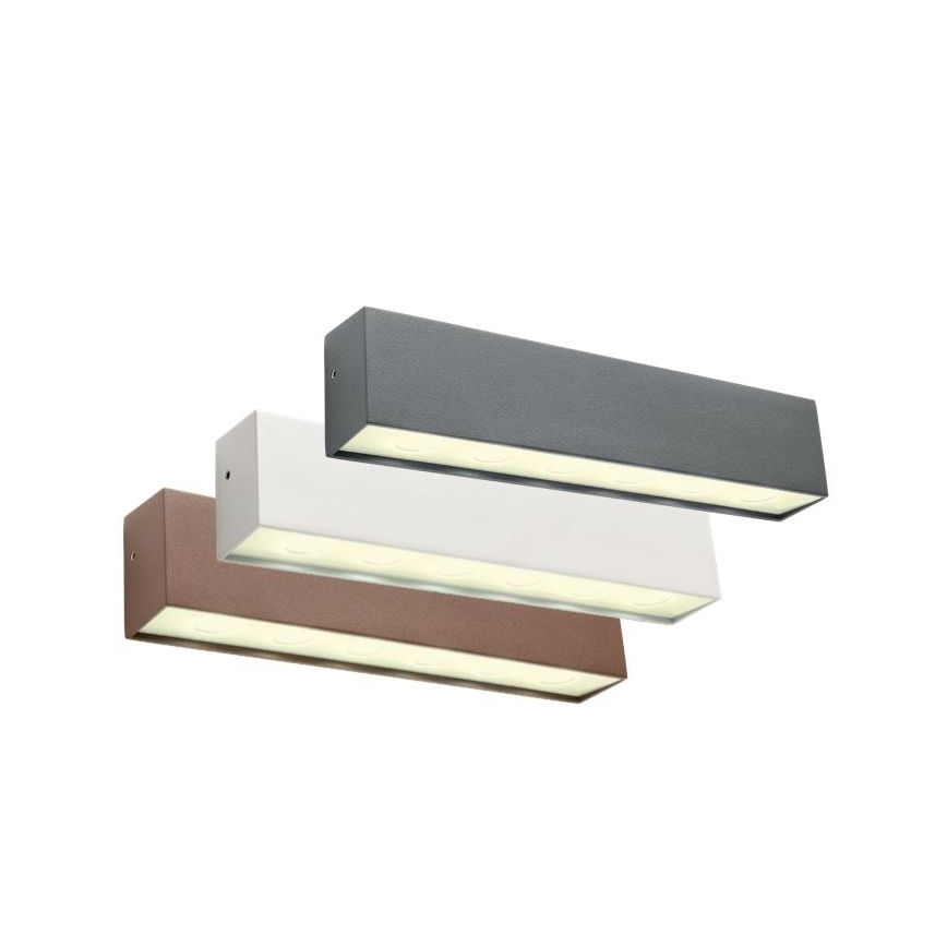 Redo 90393 - LED vägglampa för utomhusbruk OMNIA LED/12W/230V 3000K IP54 vit