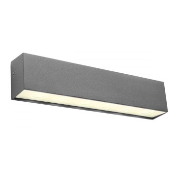 Redo 90394 - LED vägglampa för utomhusbruk OMNIA LED/12W/230V 3000K IP54 grå