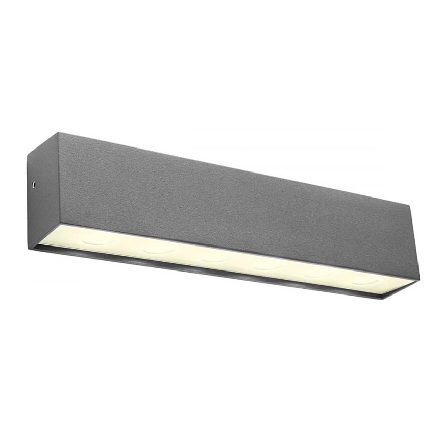 Redo 90394 - LED vägglampa för utomhusbruk OMNIA LED/12W/230V 3000K IP54 grå