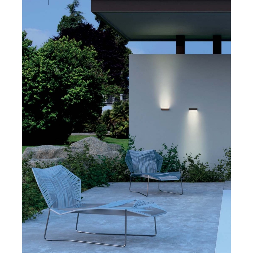 Redo 90394 - LED vägglampa för utomhusbruk OMNIA LED/12W/230V 3000K IP54 grå