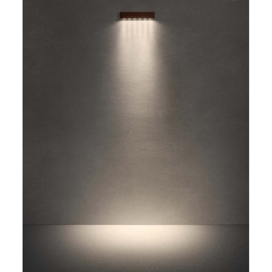 Redo 90394 - LED vägglampa för utomhusbruk OMNIA LED/12W/230V 3000K IP54 grå