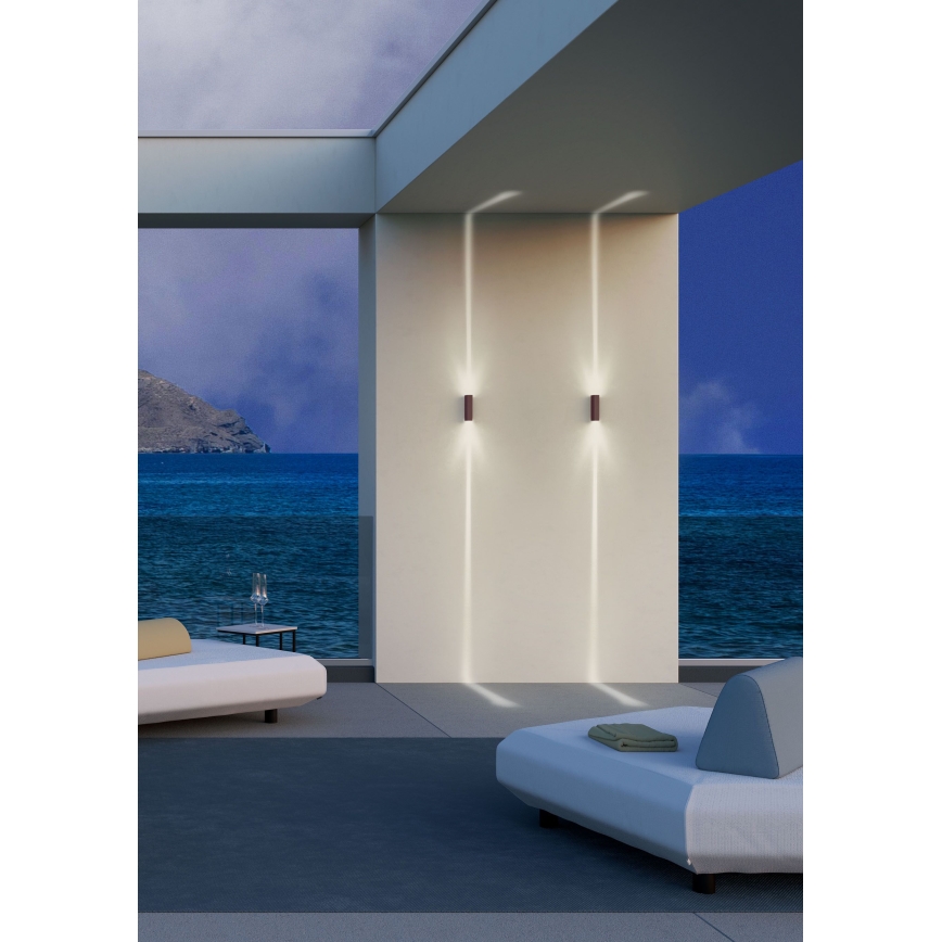 Redo 90424 - LED vägglampa för utomhusbruk ACE LED/5,84W/230V 4000K IP54 brun