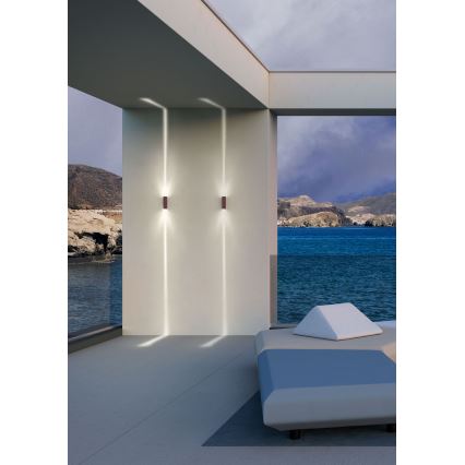 Redo 90424 - LED vägglampa för utomhusbruk ACE LED/5,84W/230V 4000K IP54 brun