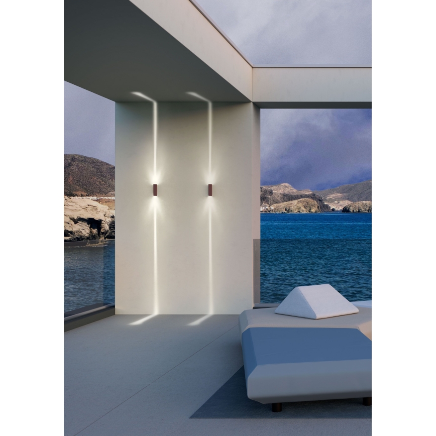 Redo 90424 - LED vägglampa för utomhusbruk ACE LED/5,84W/230V 4000K IP54 brun