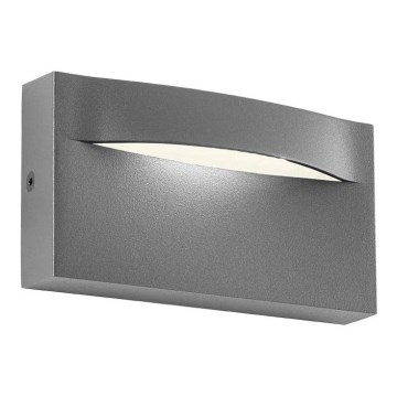 Redo 90426 - LED vägglampa för utomhusbruk POLIFEMO LED/8W/230V IP65 antracit