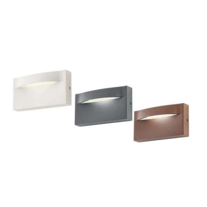 Redo 90426 - LED vägglampa för utomhusbruk POLIFEMO LED/8W/230V IP65 antracit