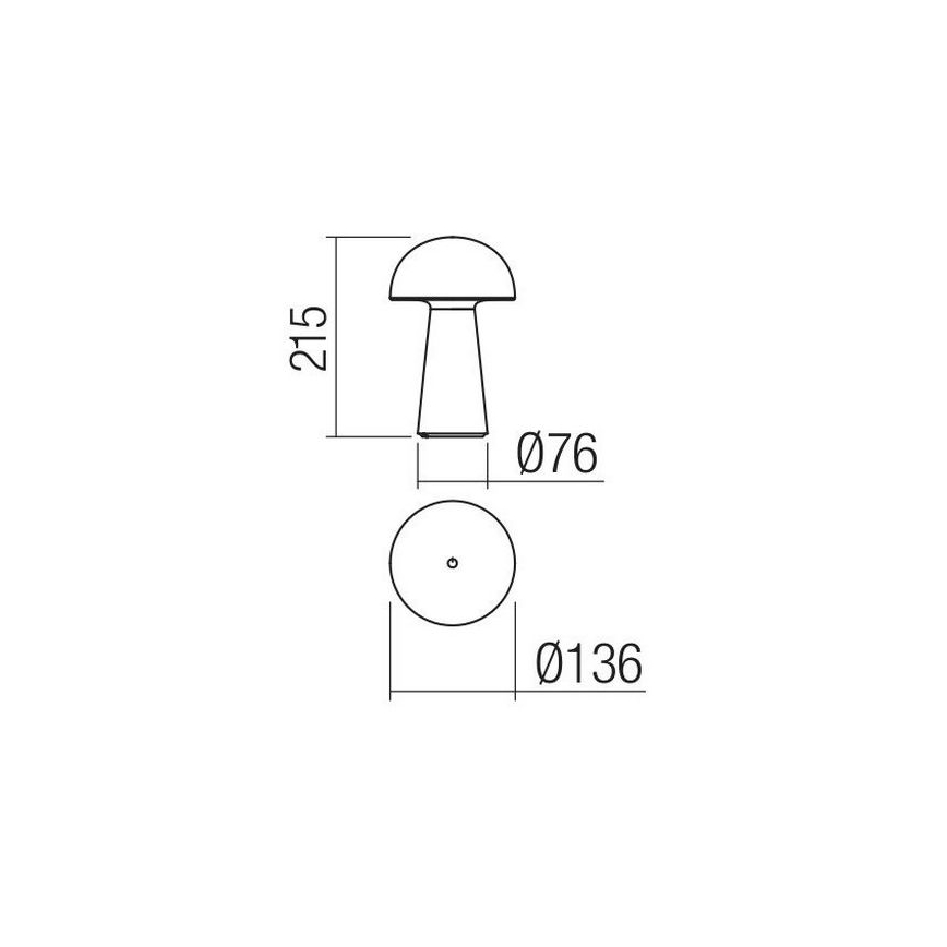 Redo 90438 - LED-dimmbar beröringsstyrd utomhuslampa KIRA LED/4,7W/230V 2200 mAh IP44 vit