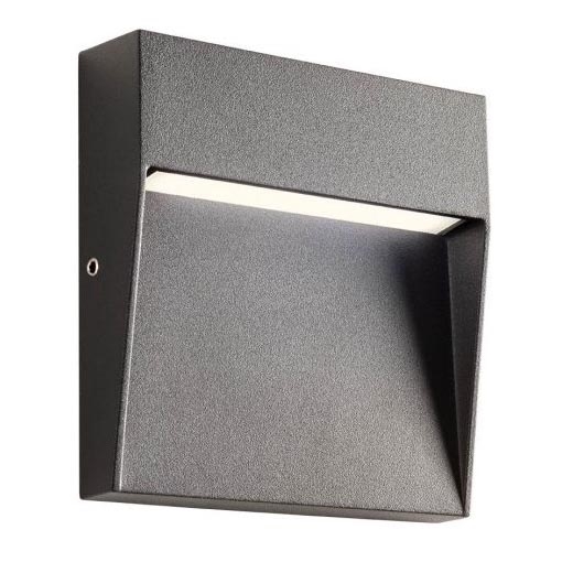 Redo 90475 - LED vägglampa för utomhusbruk LANDER LED/3W/230V IP54 antracit