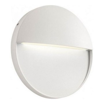 Redo 90476 - LED vägglampa för utomhusbruk LANDER LED/6W/230V IP54 vit