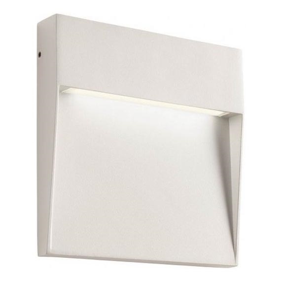 Redo 90478 - LED vägglampa för utomhusbruk LANDER LED/6W/230V IP54 vit