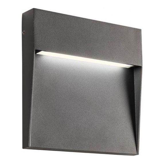 Redo 90479 - LED vägglampa för utomhusbruk LANDER LED/6W/230V IP54 antracit