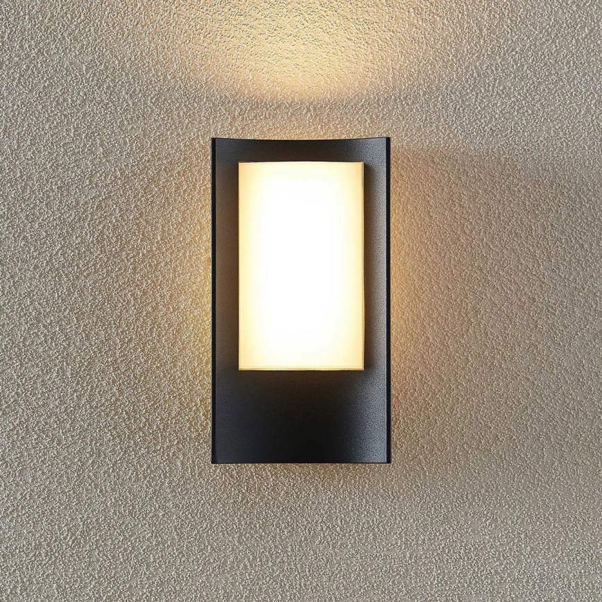 Redo 90483 - LED vägglampa för utomhusbruk WARP LED/8W/230V 3000K IP44 antracit