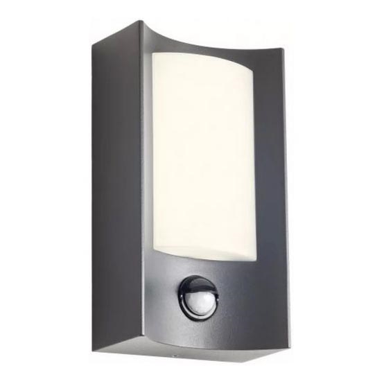 Redo 90486 - LED Utomhus vägglampa med sensor WARP LED/8W/230V 3000K IP44 antracit