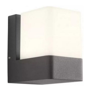 Redo 90489 - LED vägglampa för utomhusbruk TOK LED/9,4W/230V IP44 antracit