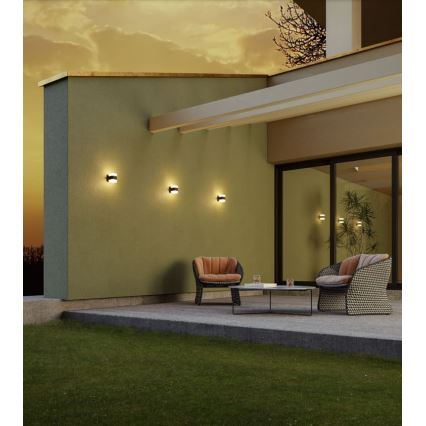 Redo 90492 - LED vägglampa för utomhusbruk TOK LED/14,8W/230V IP44 antracit