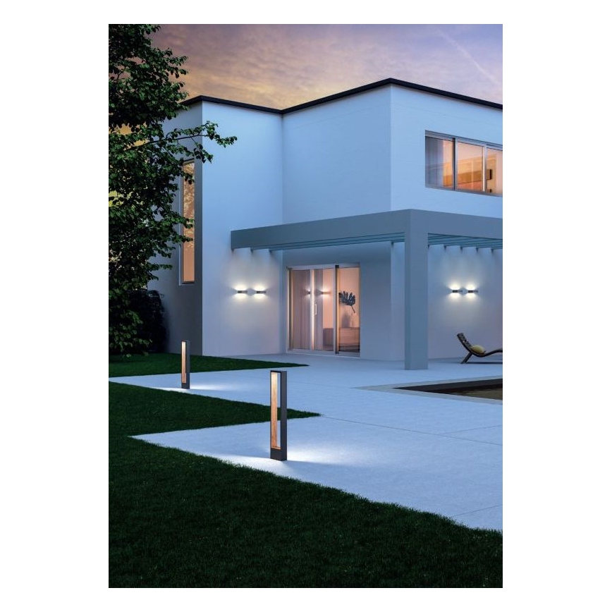 Redo 90508 - LED vägglampa för utomhusbruk WALD LED/10W/230V IP65 antracit