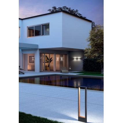 Redo 90508 - LED vägglampa för utomhusbruk WALD LED/10W/230V IP65 antracit