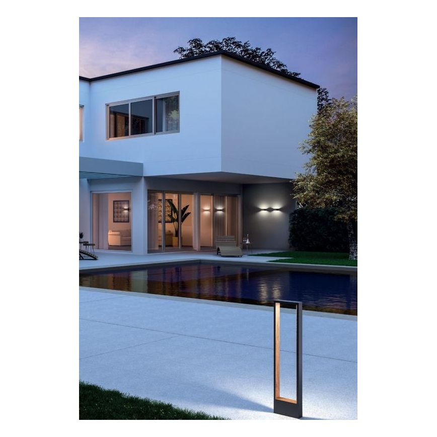 Redo 90508 - LED vägglampa för utomhusbruk WALD LED/10W/230V IP65 antracit