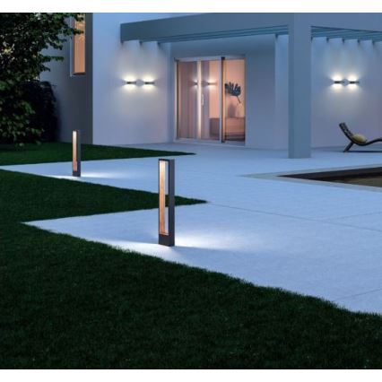 Redo 90509 - LED-lampa för utomhusbruk WALD LED/10W/230V IP65 antracit