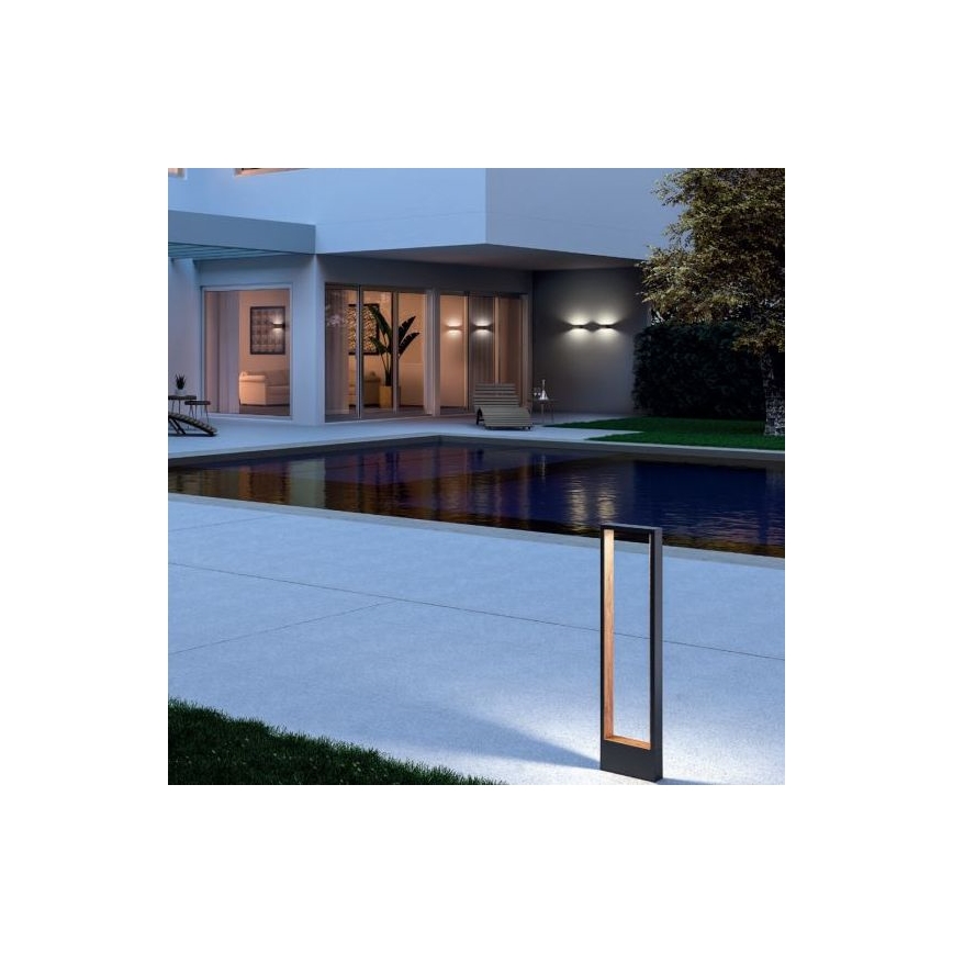 Redo 90509 - LED-lampa för utomhusbruk WALD LED/10W/230V IP65 antracit