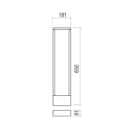 Redo 90509 - LED-lampa för utomhusbruk WALD LED/10W/230V IP65 antracit
