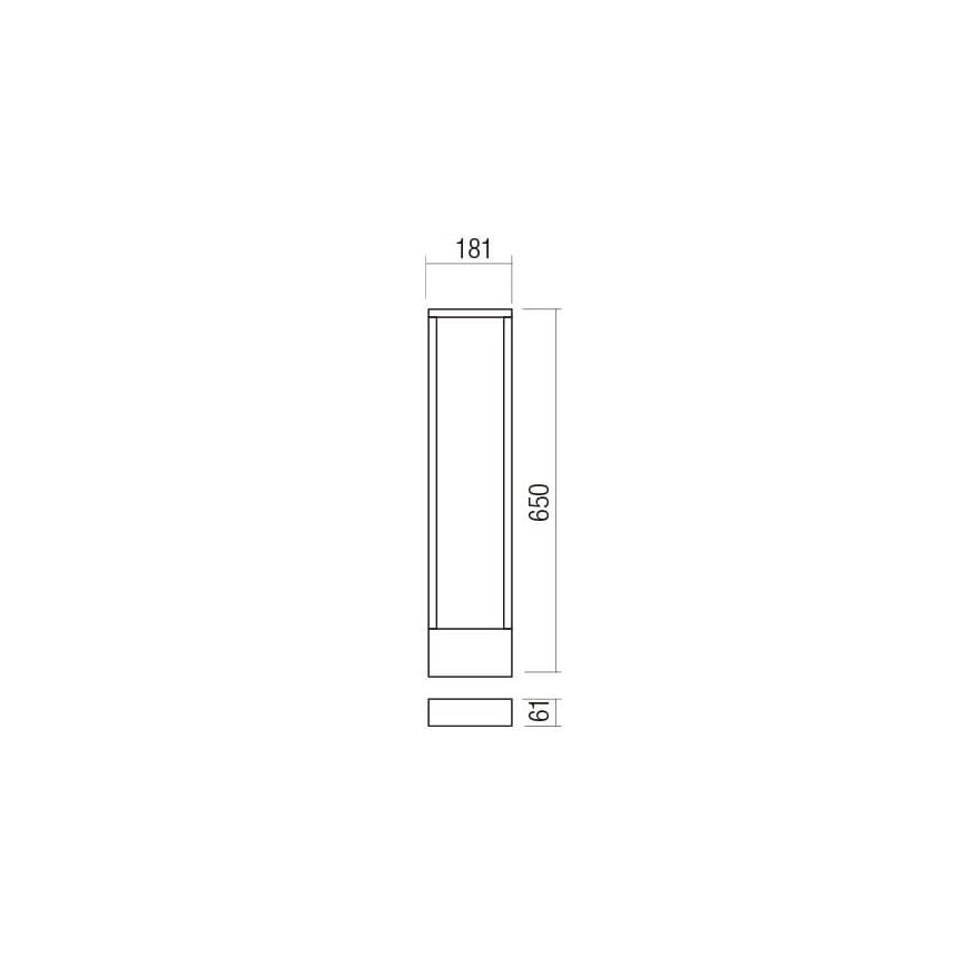 Redo 90509 - LED-lampa för utomhusbruk WALD LED/10W/230V IP65 antracit