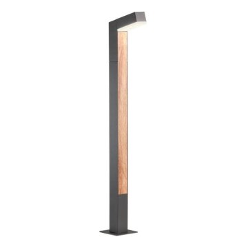 Redo 90512 - LED-lampa för utomhusbruk WOODY LED/10W/230V IP54 antracit