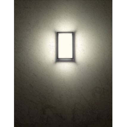 Redo 90533 - LED vägglampa för utomhusbruk QUADRIS LED/12W/230V IP54 antracit