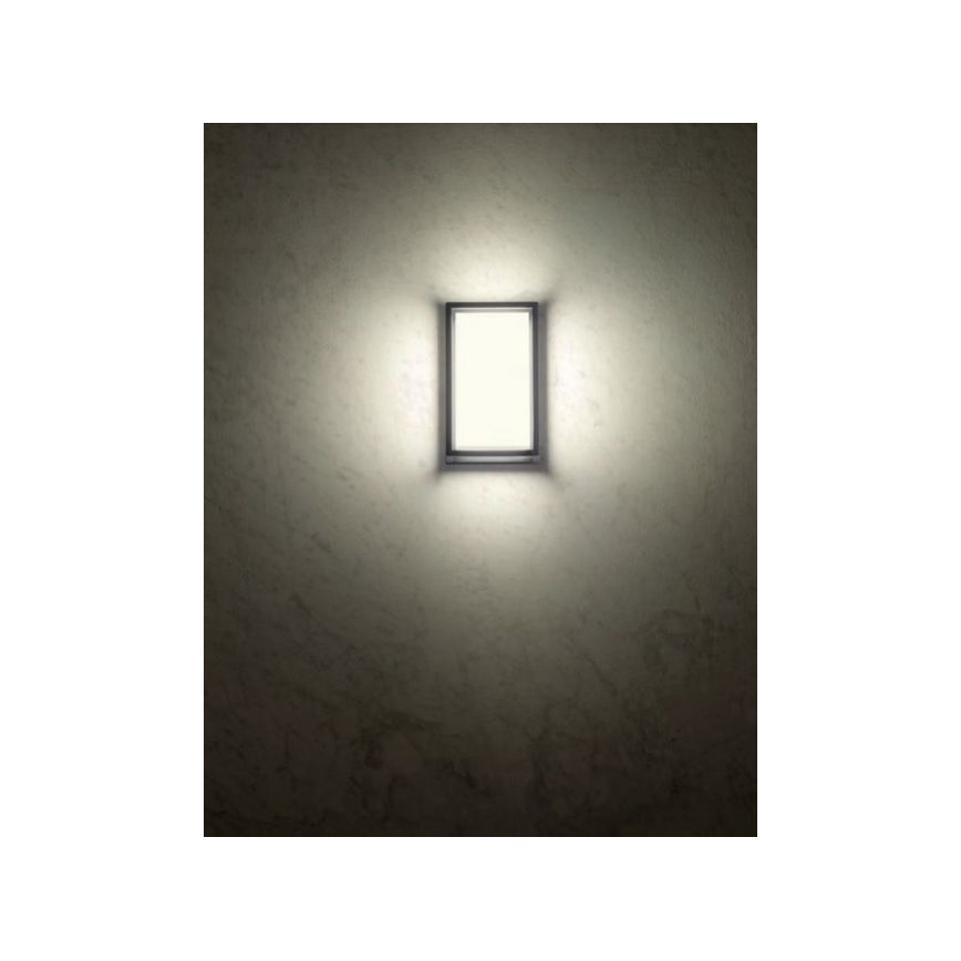 Redo 90533 - LED vägglampa för utomhusbruk QUADRIS LED/12W/230V IP54 antracit