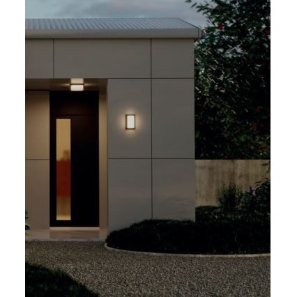 Redo 90534 - LED vägglampa för utomhusbruk QUADRIS LED/12W/230V IP54 brun