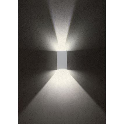 Redo 90552 - LED utomhusvägglampa VARY 2xLED/10W/230V 3000K IP54 vit