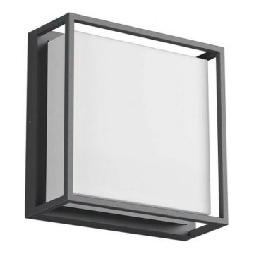 Redo 90565 - LED vägglampa för utomhusbruk QUADRIS LED/20W/230V IP54 antracit