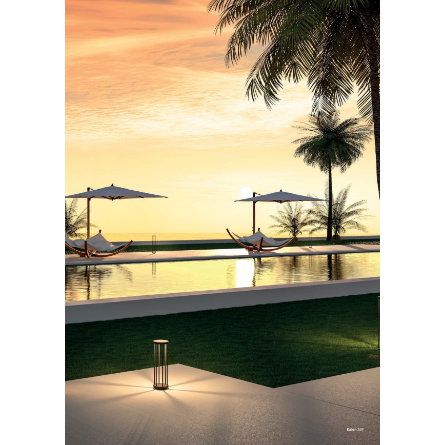 Redo 90578 - LED utomhuslampa KALEN LED/8W/230V 3000K 50 cm IP65 antracit