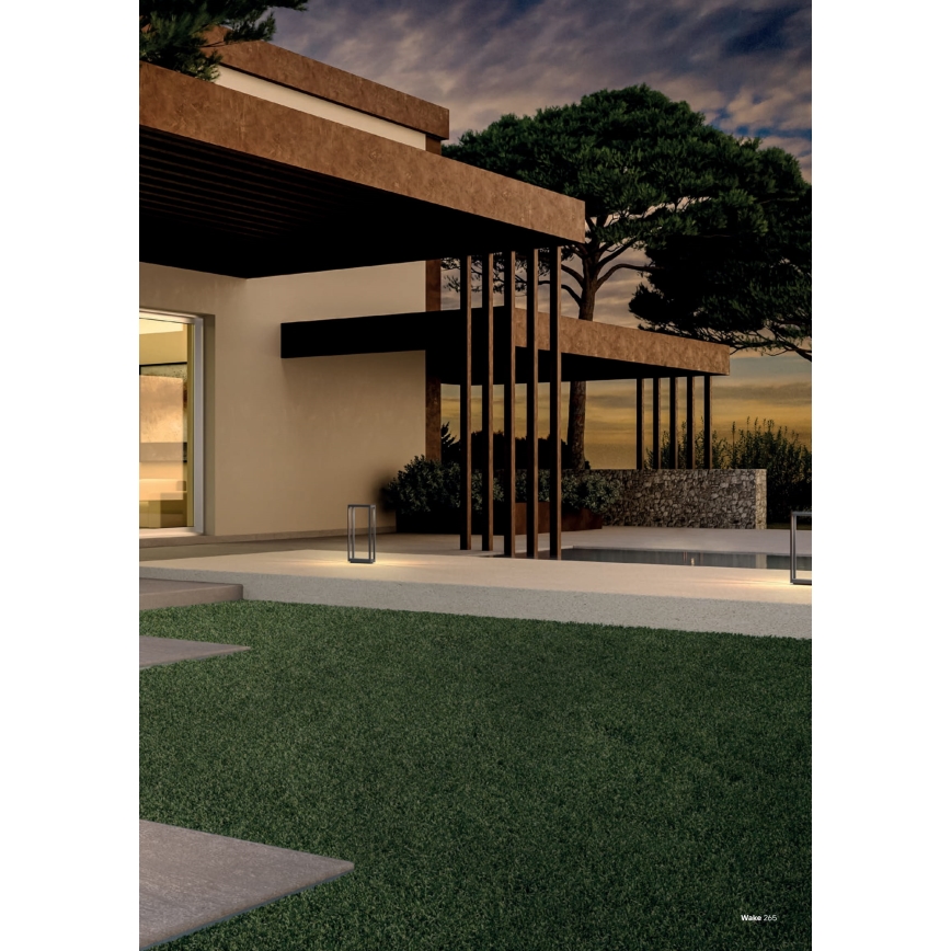 Redo 90580 - LED utomhuslampa WAKE LED/8W/230V 3000K 20 cm IP65 antracit