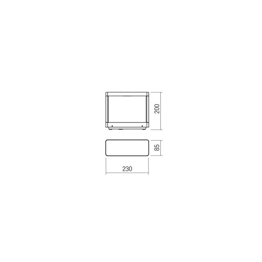 Redo 90580 - LED utomhuslampa WAKE LED/8W/230V 3000K 20 cm IP65 antracit