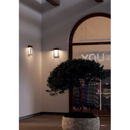 Redo 90604 - STAND LED utomhusväggarmatur 20W/230V, 3000K, CRI 90, IP65, brun