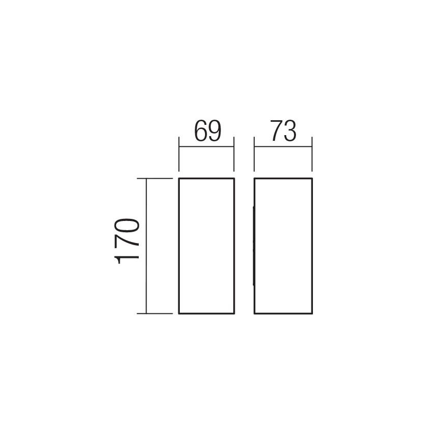 Redo 90636 - LED vägglampa för utomhusbruk SONNY 2xLED/5W/230V 2200/3000/4000K IP54 antracit