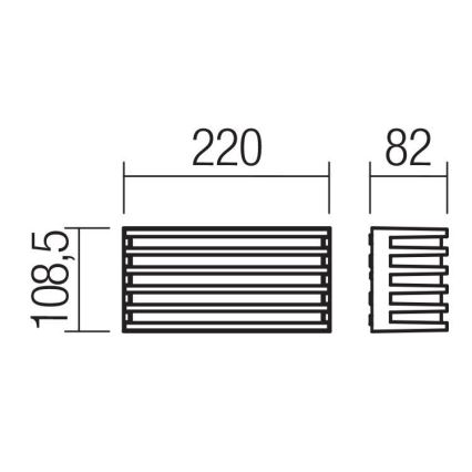 Redo 90638 - LED vägglampa för utomhusbruk BLAZE LED/12W/230V 3000K IP54 antracit