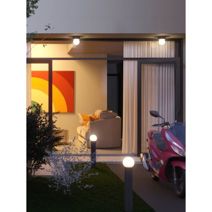 Redo 90641 - Taklampa för utomhusbruk BULK 1xE27/28W/230V IP44 antracit