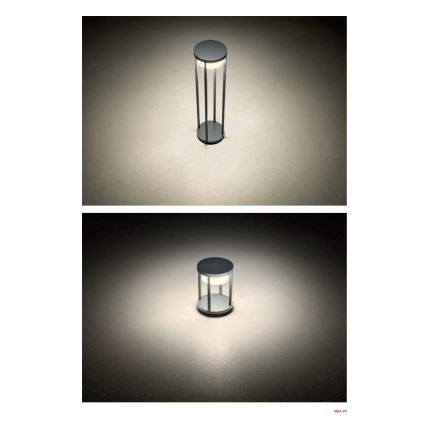 Redo 90677 - LED-utomhuslampa MAX, 15 W, 230 V, 3000 K, 80 cm, IP65, antracit