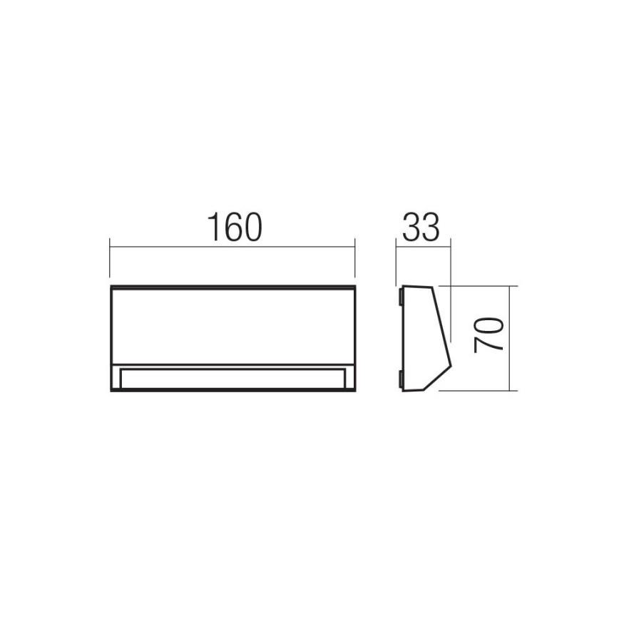 Redo 90679 - Utomhusorienteringsarmatur ANDER LED/3W/230V 3000K IP65 antracit
