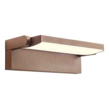 Redo 90716 - LED utomhus väggarmatur FLIP LED/40W/230V 3000/4000/5000K CRI 90 IP54 brun