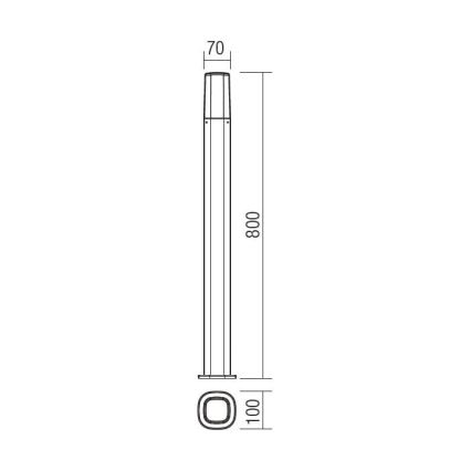 redo 9078 - Utomhuslampa KRITA 1xE27/42W/230V IP44