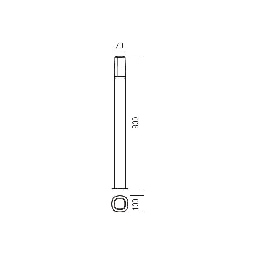 redo 9078 - Utomhuslampa KRITA 1xE27/42W/230V IP44