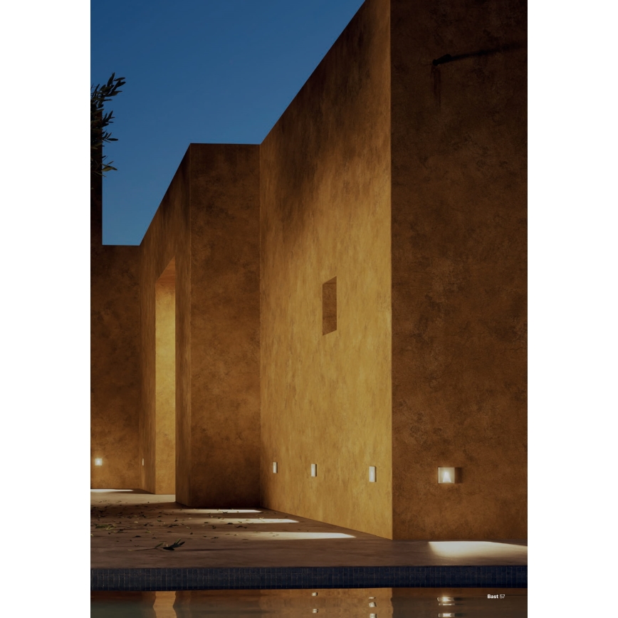 Redo 91195 - LED utomhusorienteringsarmatur BAST LED/2,5W/230V 3000K CRI 90 IP65 grå