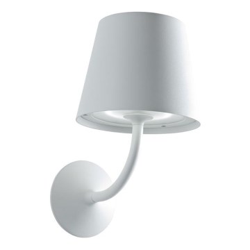 Redo 9124 - LED utomhus vägglampa GIORGIO LED/7W/230V IP65 vit