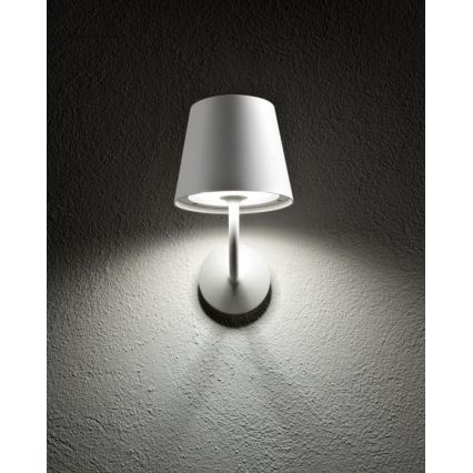 Redo 9124 - LED utomhus vägglampa GIORGIO LED/7W/230V IP65 vit